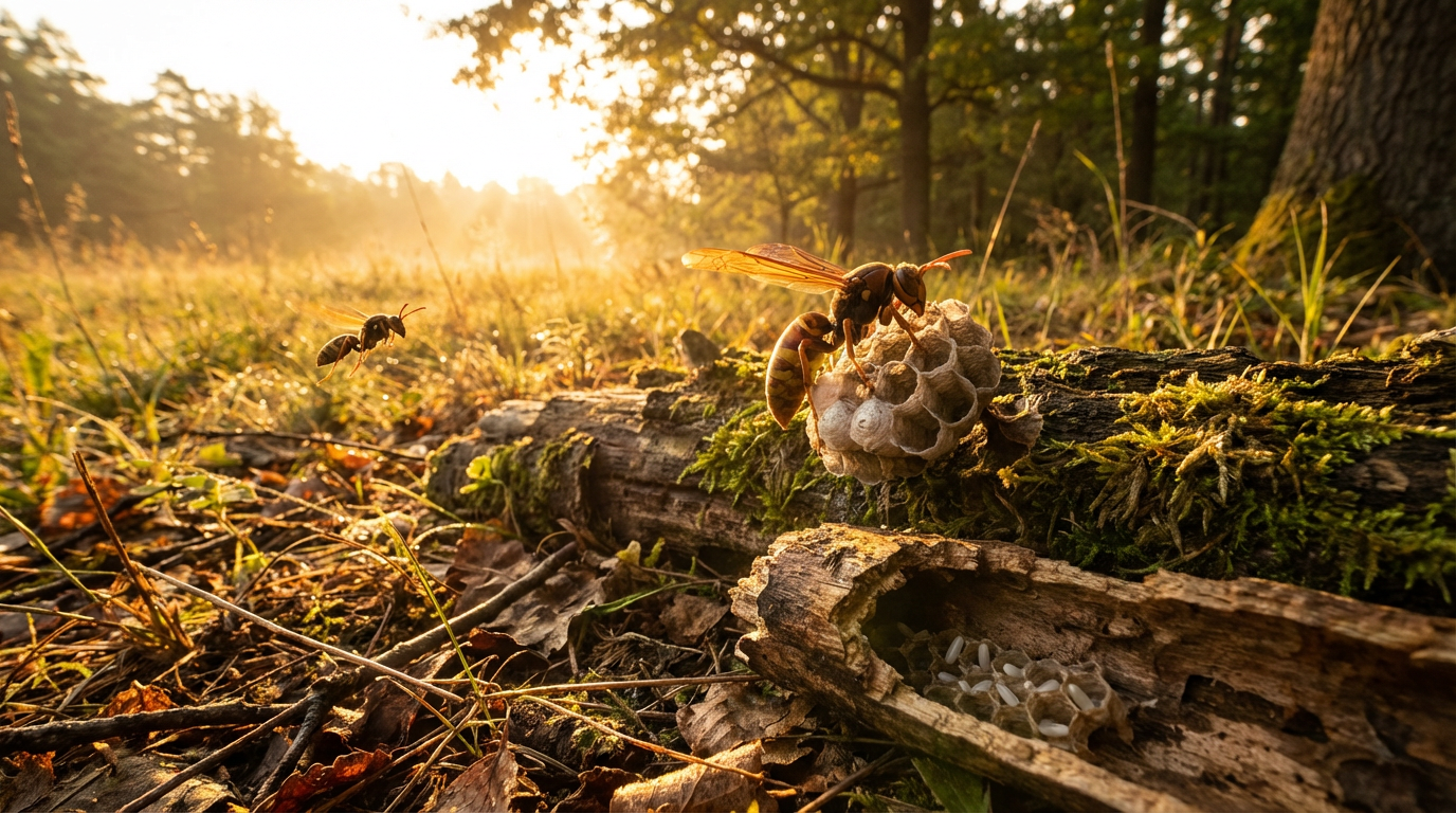 Lebenszyklus der Wespenkönigin: Von Begattung bis Eiablage